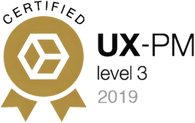 UX-PM level 3 certification (2019)